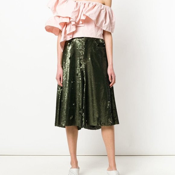 MARQUES' ALMEIDA Sequined Culottes / Skirt - Picture 1 of 16